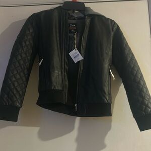 Youth black (Dex outerwear) leather jacket